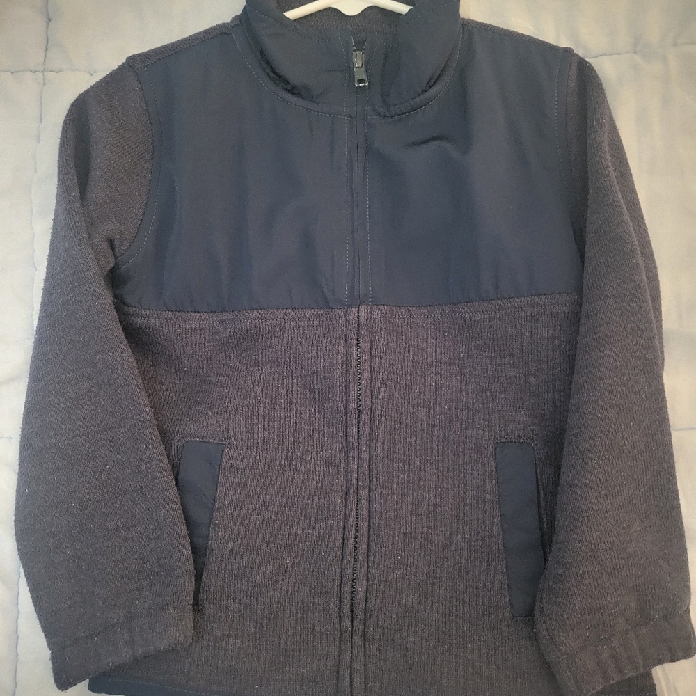 Crewcuts Navy and Gray Pullover